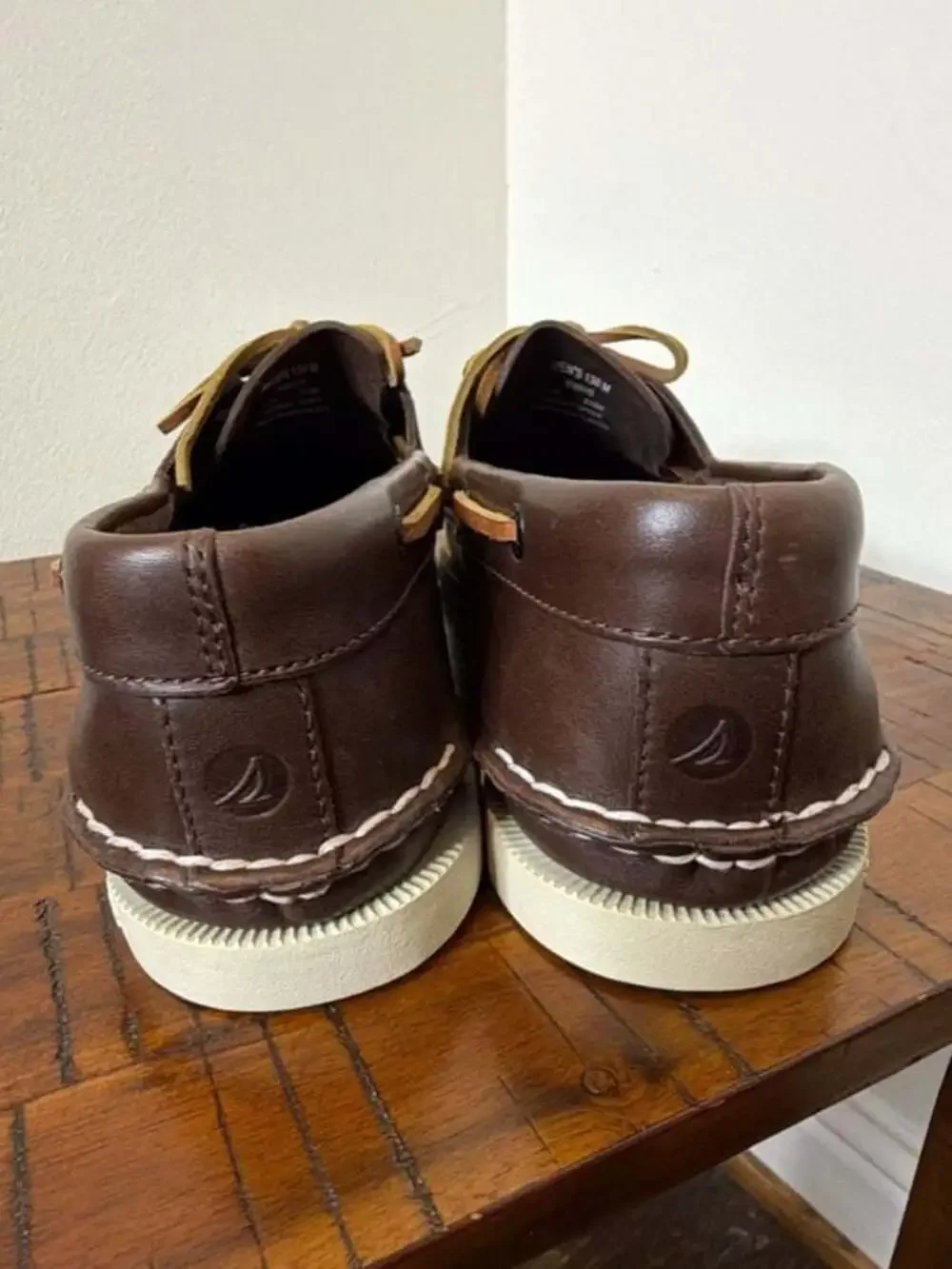 Sperry Top-Sider Original 2-Eye Boat Shoes - Brown Leather - Men's 13 M